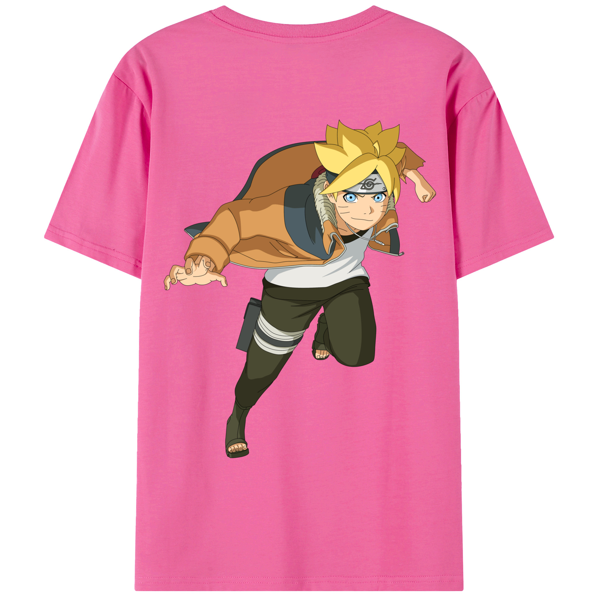 （画像用） NARUTO -ナルト- うずまき ナルト Uzumaki Naruto レディース半袖Tシャツ(バックプリント)